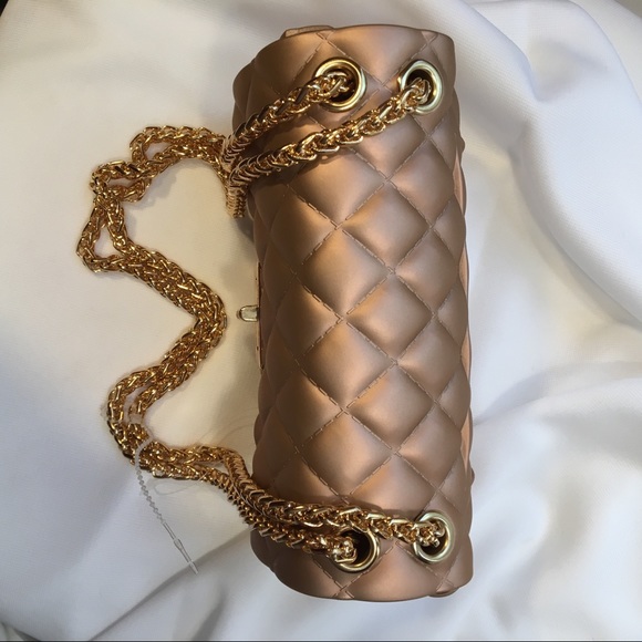 alfa bag Bags Alfa Bags Rose Gold Small Rubber Jelly Purse Poshmark